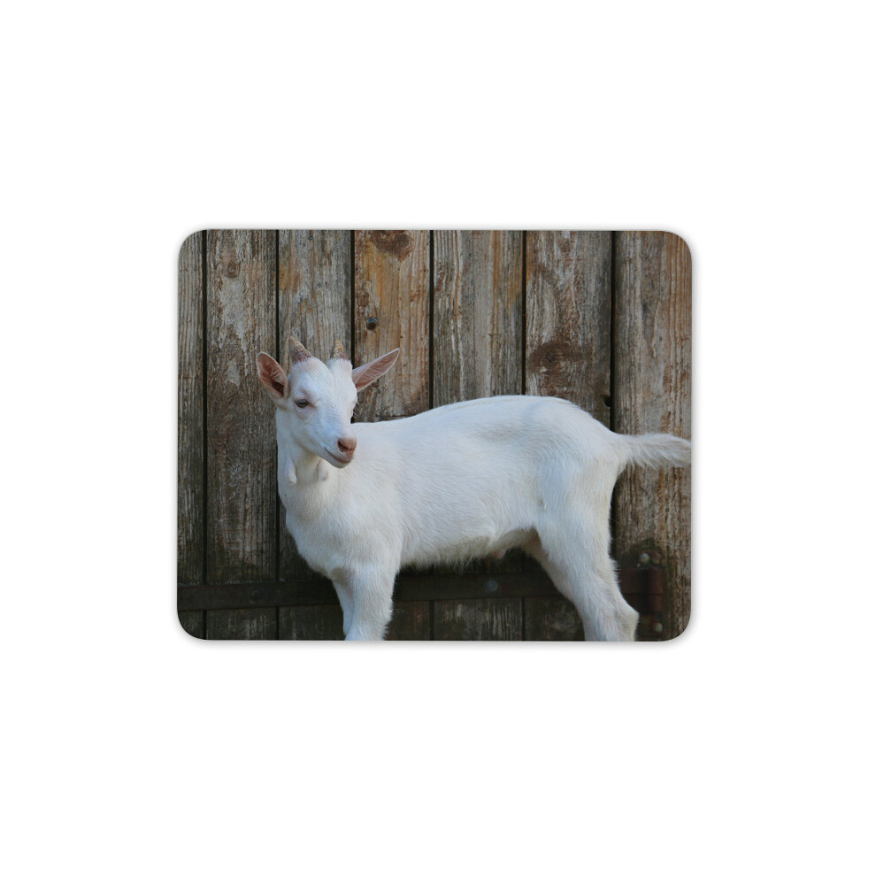 Cute Goat Mouse Mat Pad - Goats Animal Farm Kids Pc Computer #8756 White 7625889167984