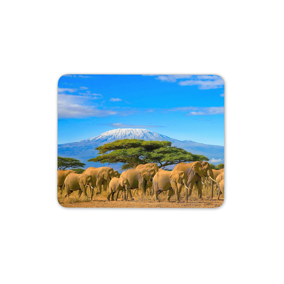 Wild Elephants Mouse Mat Pad Animals Africa Mum Computer Pc #8146 7625901291161
