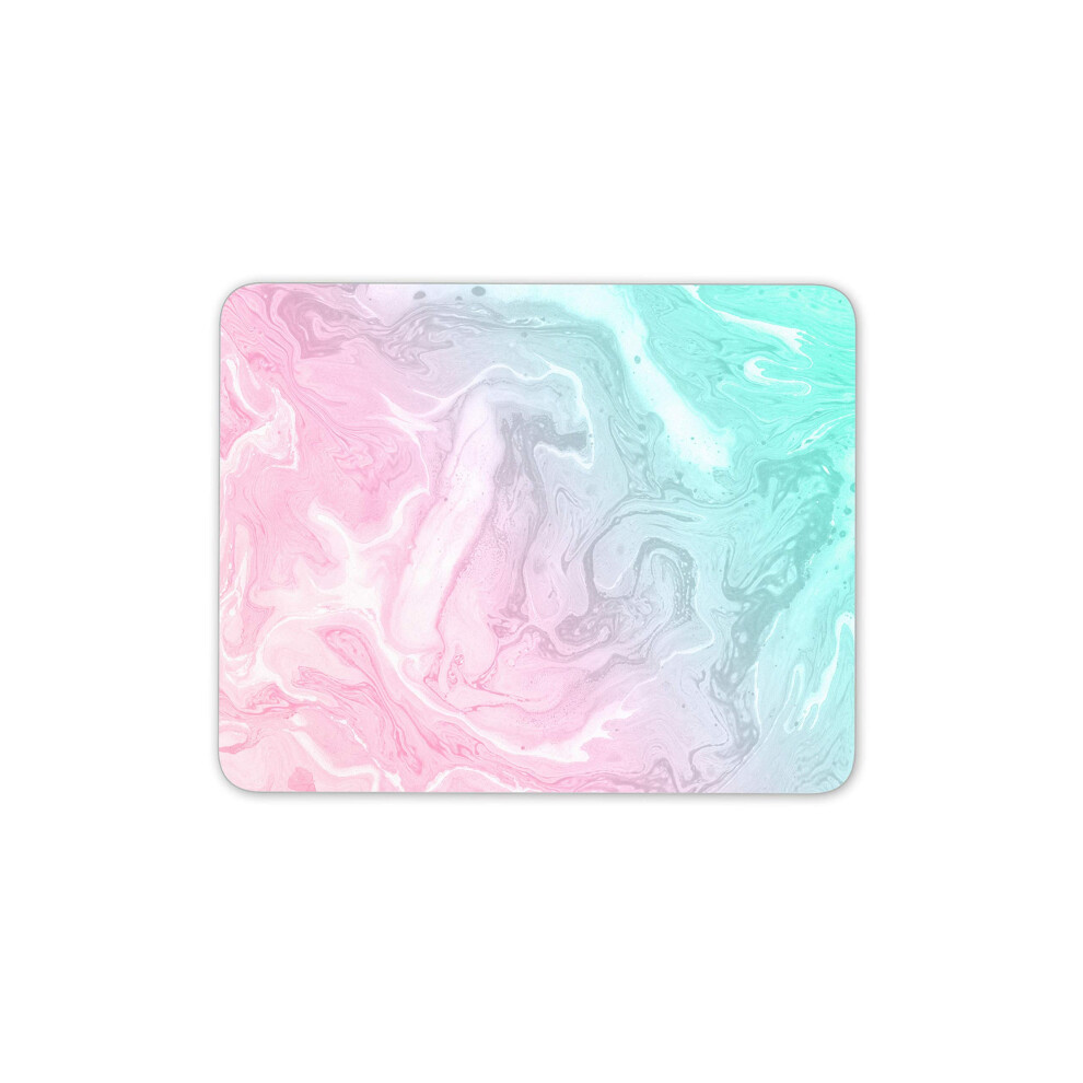 & Marble Mouse Mat Pad - Ink Art Artist Girls Computer #15031 Pink/Green 7625821635267