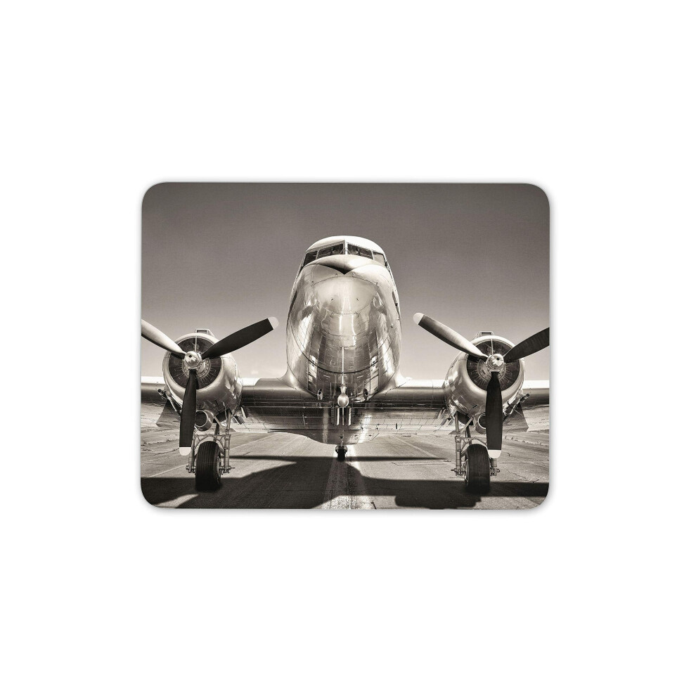 Destination Vinyl Ltd Vintage Jet Stream Aeroplane Mouse Mat Pad - Aviation Pc #15706 Silver 7625830023833