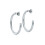 Ted Baker Ted Baker Clanci Medium Crystal Hoop Earrings for Women (Silver/Crystal) 3