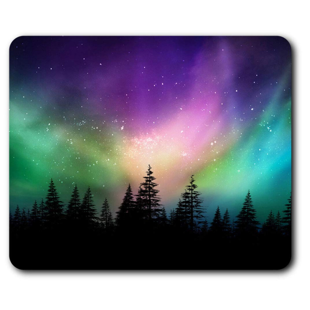 Destination Vinyl Ltd Comfortable Mouse Mat - Amazing Northern Lights Aurora Borealis 23.5 X 19.6 Cm (9.3 X 7.7 Inches) For Computer & Laptop, Office, 7625999144004