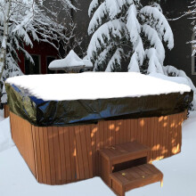 Bemaxy Square Hot Tub Cover - 210D Oxford Fabric Waterproof Heavy Duty 86" x 86" x 12"