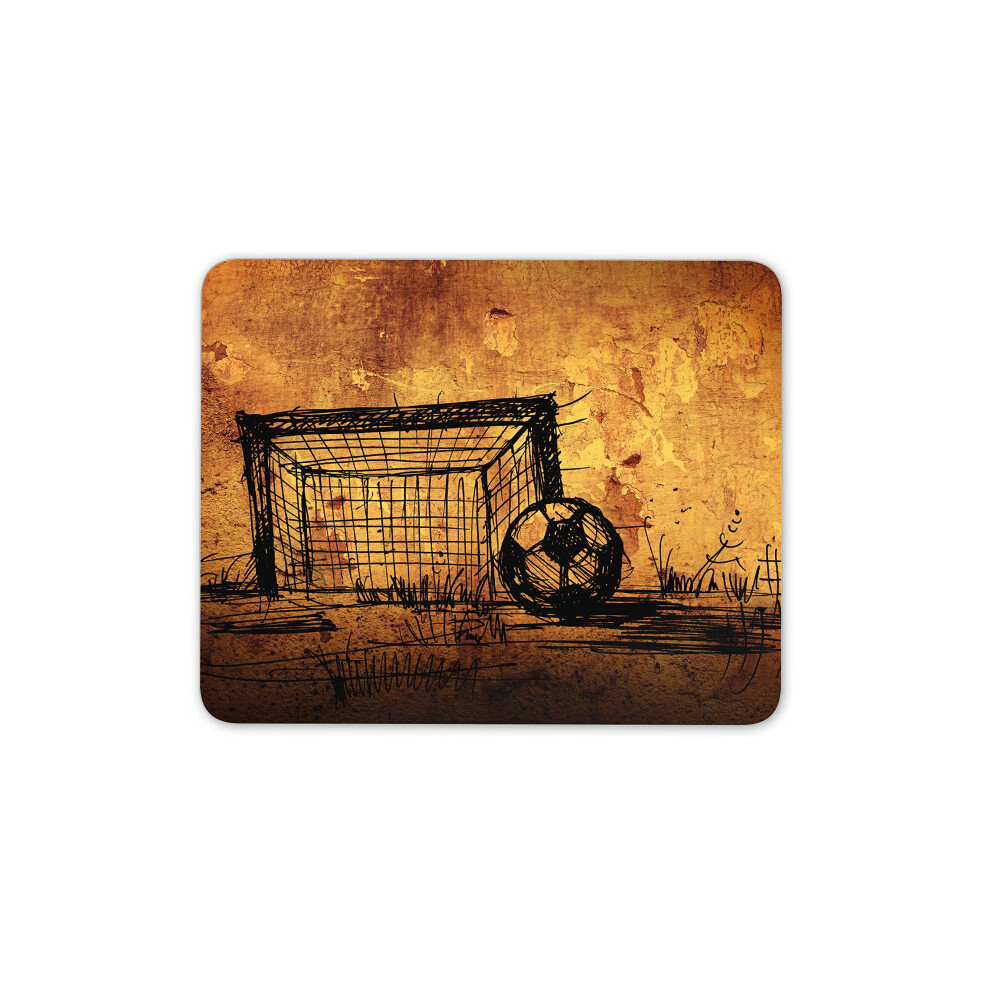 Goal Football Drawing Sketch Mouse Mat Pad - Sport Art Computer #14385 7625891810984