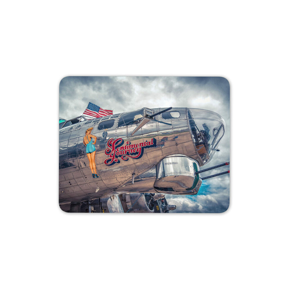 Destination Vinyl Ltd B-17 Flying Fortress Mouse Mat Pad - B17 Bomber Airplane Computer #12461 7625945484048