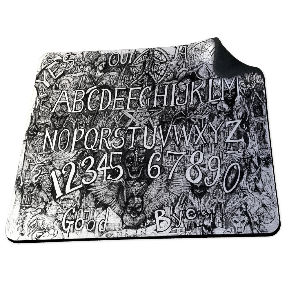 Shopquality4u Ouija Board Goth Emo Metal Soft 5Mm Rubber Pc Mouse Pad Mat - For Gaming Home Or Office 9145277689983