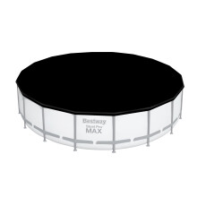 Bestway | Round Pool Cover for Above Ground Pools, 4.88 and 5.49 m, Black