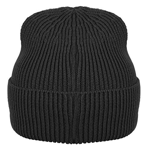 KANGOL Kangol Patch Beanie Hat, Black, One Size 1