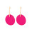 (Red) Geometric Yellow Stud Earrings 1