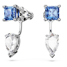 Swarovski Mesmera Earring Jackets, White and Blue Crystals in a Rose Gold-Tone Setting, from the Mesmera Collection