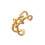 (J491-1) Leaf Heart Open Ring: Luxury Stainless Steel Hand Accessory 1