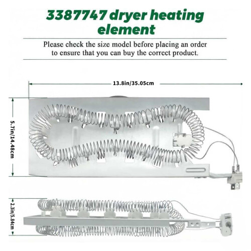 WP3387747 Heavy Duty Dryer Heating Coil Energy Efficient Dryer 2