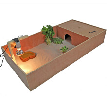 Wooden XXL Tortoise Table Small Reptile House with Run