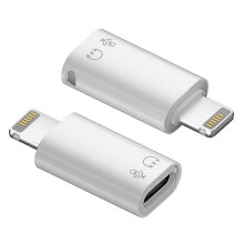 8-pinový Lightning konektor samec na USB 3.1 typu C samica, adaptér z hliníkovej zliatiny OTG