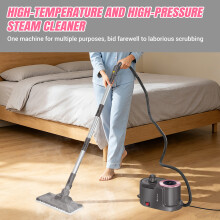 High Pressure Steam Cleaner 5 Bar Handheld Steamer & Steam Mop with 1.9L Tank, 110°C Steam for Multi-Purpose Home Cleaning, Floors, Cars & Upholstery