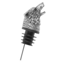 Wolf Head Wine Aerator Pourer Alloy Animal Wine Spout with Airtight Seal for Wine Preservation