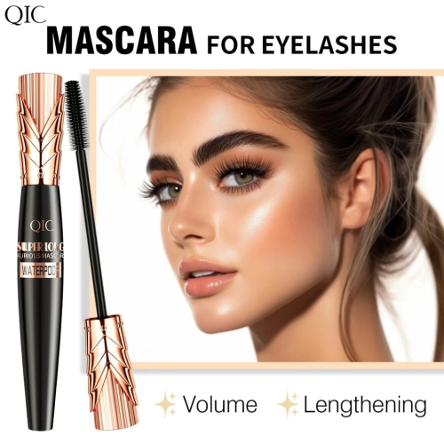 Black 4D Silk Fiber False Lash Mascara Waterproof Eyelash Extension Volume 2