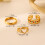 Hollow Heart 3-Piece Vacuum Color Drip Ring Set 4