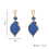Double Layer Water Drop Earrings, Unique Irregular Eight-Shaped Dangle 5
