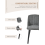 (Slate Grey, Set of 2) Goeurvant Dining Chairs 10