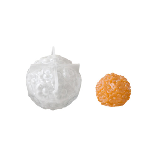 Flower Shape Handmade Candle Moulds Silicone Texture Figurine-S