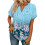 Women's Short Sleeve V-Neck  Blouses, Work Blouses,-White XL 2