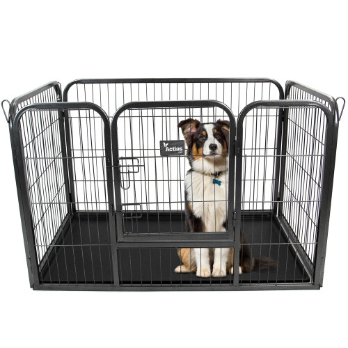 Heavy Duty Dog Cage Pet Metal Run Folding Medium
