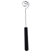 Chocolate Dipping Tool Stainless Steel Spiral Head with PP Handle for Cake Coffee Dessert Decor