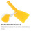 10 Pcs Beekeeping Hive Tool Set - Yellow Plastic Honey Scraper & Uncapping Knife, Compatible with Silicone Foundation Sheets 3