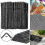 500pcs Bendy Flexible Disposable Black Plastic Drinking Straws 3