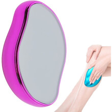 Hair Removal Tool Nanocrystal Painless Epilator for Sensitive Skin Legs Arms Back 2pcs Purple