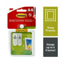 Command 17203 Small & Medium Picture Hanging Strips Value Pack Damage Free