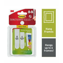 Command 17209 4x Medium & 8x Large Picture Hanging Strips In