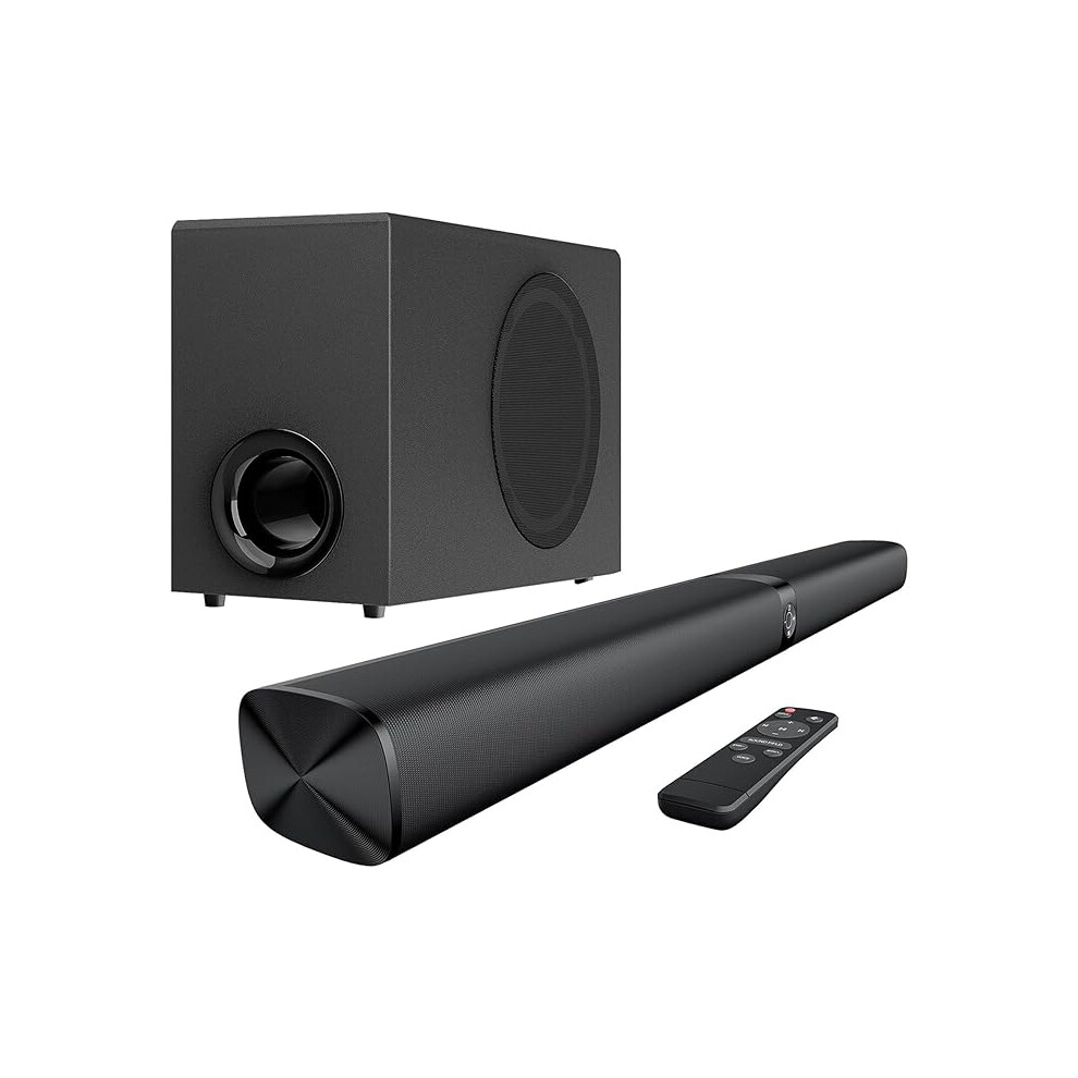 Garagerock Sound Bar With Subwoofer For Tv, 2 In 1 Detachable 110W Soundbar Speaker With Deep Bass&Volume Boost&3 Eq Mode 44771232