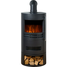 Sureflame Dunston Stove with Log Store & Pipe