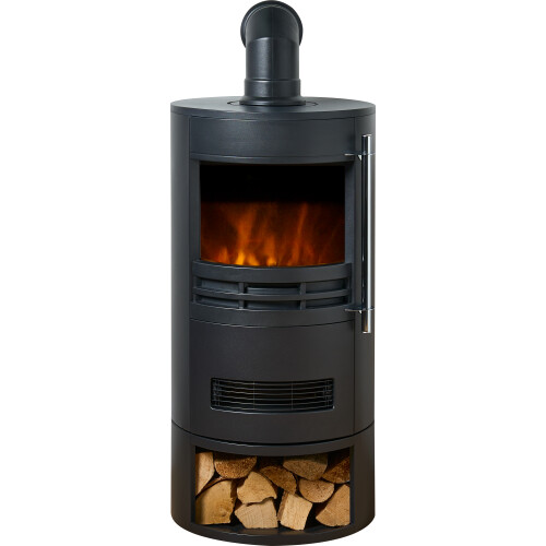 Sureflame Dunston Stove with Log Store & Pipe