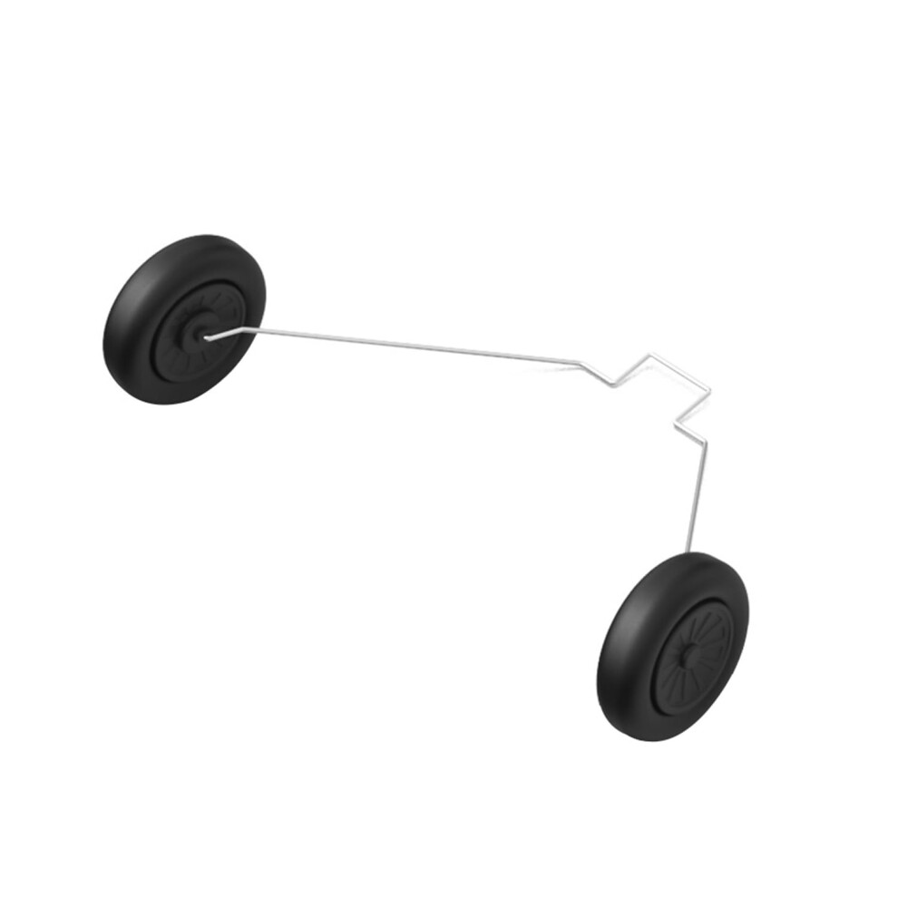 Rc Plane Landing Gear Set Exa762 For 3 Channel Airplane Front Spare Parts With Shockabsorbing Wheels Black 9330225501862