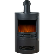 Sureflame Dunston Round Stove with Angled Pipe