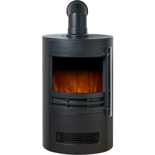 Sureflame Dunston Round Stove with Angled Pipe