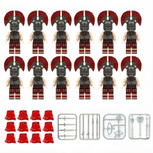 12 PCS Ancient Roman Empire Heavy Infantry Centurion Building Block Set Toys Birthday Gift for Boys & Girls