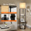 ELECWISH Modern Floor Lamp Corner Standing Lamp w/ Storage 5
