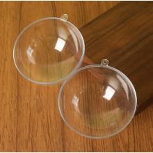 10PCS Clear Fillable Christmas Ornament Balls Home Use for Xmas Tree DIY Craft Decoration 10CM
