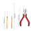 (Black) 4-in-1 Microring Set - Hair Extension Accessories (500pcs) 5