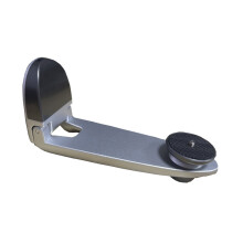 Support mural de projecteur pliable et réglable en alliage d'aluminium (gris argenté)