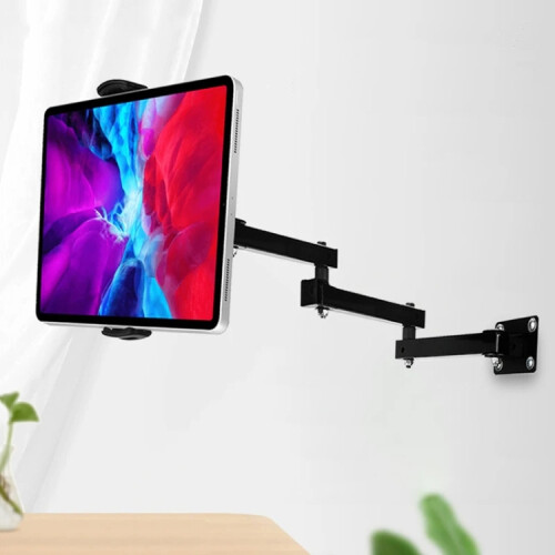 Foldable wall-mounted phone/tablet stand with adjustable angle, extendable, lazy-person wall-mounted cantilever bracket (3 sections) 1
