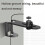 Metal Telescopic Adjustable PTZ Projector Wall Mount Bracket(Black) 5