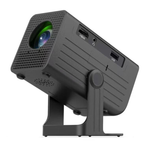 N6 1280x720P 70ANSI Android 11.0 Smart Mini Projector (Black)