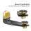 Aluminum Alloy Pan Head Adjustable Foldable Projector Wall Mount(Black Gold) 3