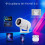 HY400 Android 12.0 System Intelligent Projector Portable Family Projector 4