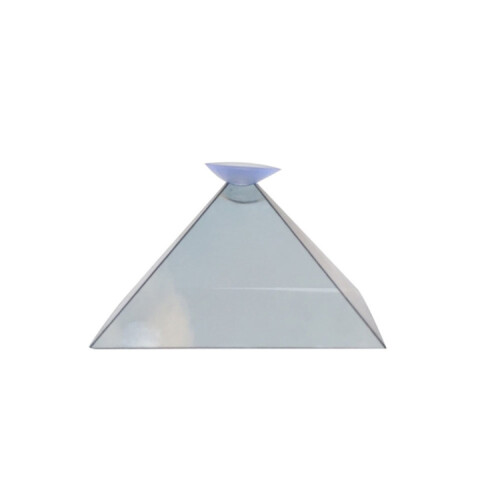 10 PCS 3D Pyramid Magic Projection Mobile Phone Simple Holographic Projection Film 1